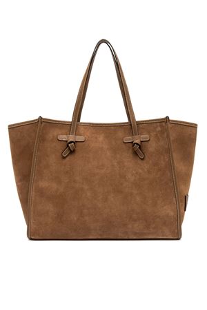 Shopping Marcella in pelle scamosciata marrone GIANNI CHIARINI | BS8990CMPL1478